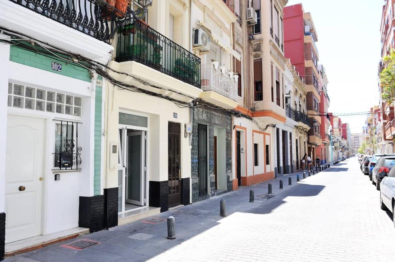 Chic Estudio Privado Al Lado De La Playa Valencia Exterior foto