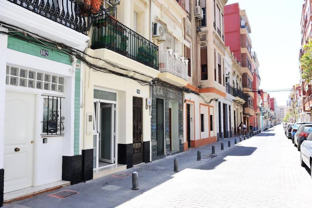 Chic Estudio Privado Al Lado De La Playa Valencia Exterior foto