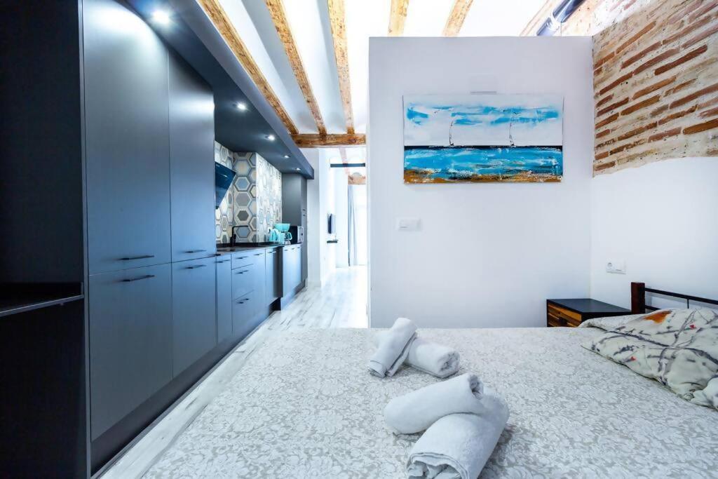 Chic Estudio Privado Al Lado De La Playa Valencia Exterior foto